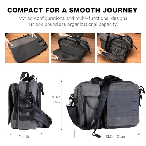 Bolso Vintage Cruzado para Hombre, para Laptop hasta 15" miniatura 3