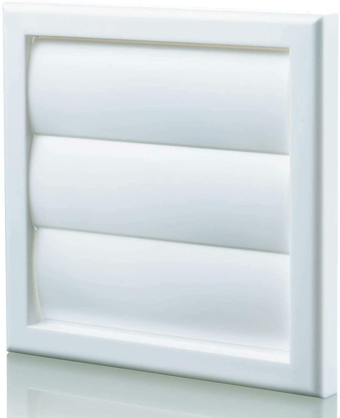 Vents Uk White Vents 125Mm Gravity Shutter Grille – 185X185mm Diameter External Vent Cover For Bathroom, Kitchen, Extractor Fans & Ducting