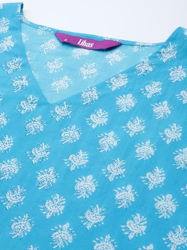 Image of Libas Womens Printed Cotton Night Suit Set for Women | Sleep wear