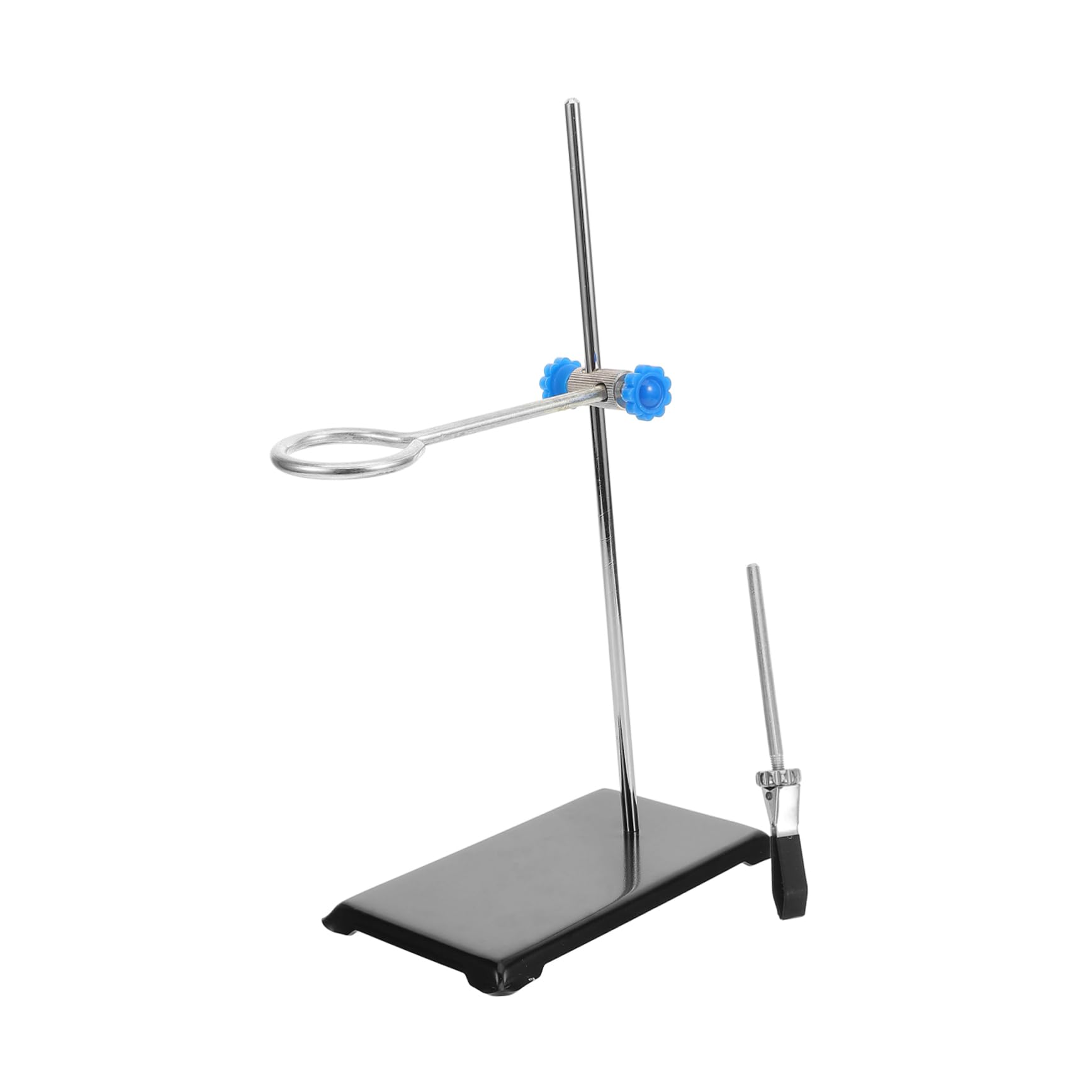 Hohopeti Support de Laboratoire et Pratique Rangement Pince pour Fiole en Fer Noir Facile à Démonter pour Verrerie et Matériel de Laboratoire