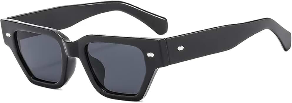 Lunettes De Soleil Rétro Petites RRNTTTM - UV400, Monture Polycarbonate, Verres Miroir/dégradé, Unisexe - 8
