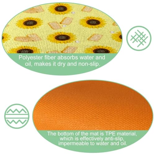 Alfombras decorativas de cocina para pasillo y cuarto de lavado 6
