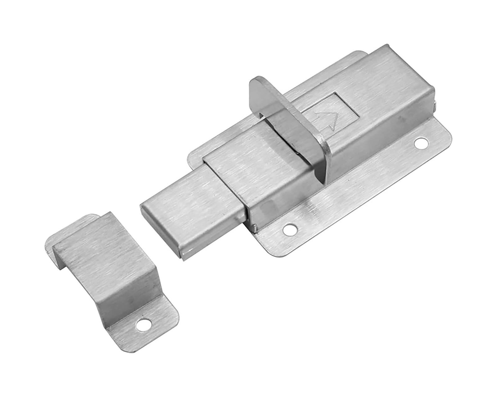 Door Lock Bolt, Door Lock Bolts 304 Stainless Steel Barrel Bolt Sliding Latch Silver