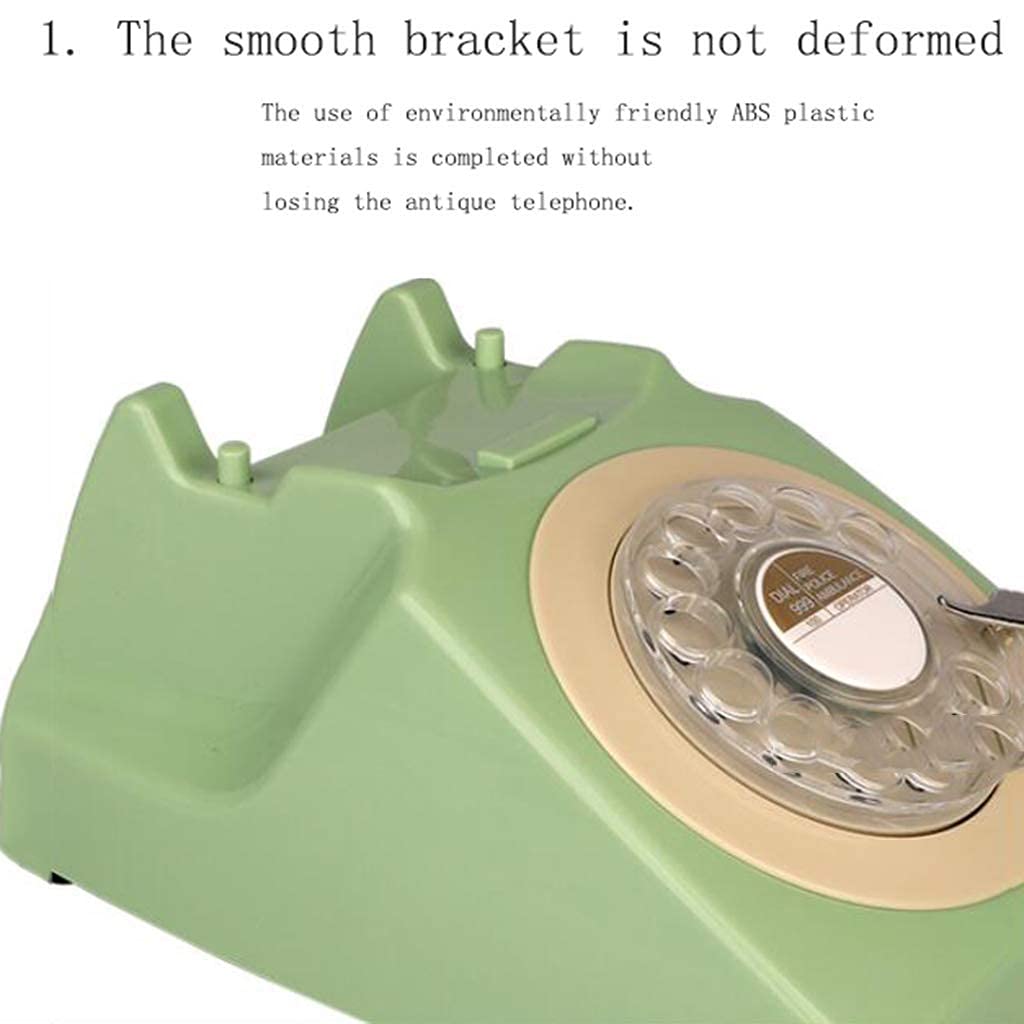 Telefon retro, telefon Vintage Klasyczny obrotowy Obrotowy antyczny przewodowy Biuro w domu Hotel Stały stacjonarny