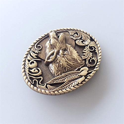 JEAN'S FRIEND Vintage Bronze Plated Wolf Wildlife Belt Buckle also Stock in US - Image 2