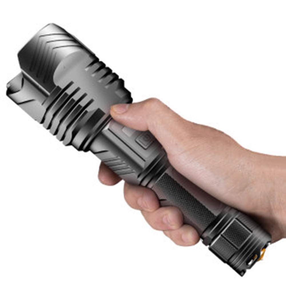 DYMMS Torch, Powerful Torch, Strong Penetrating Power, Multi-Stage Heat Dissipation, Anti-Pressure And Anti-Fall, The Light Head Pull Can Complete Light Source Replacement, Suitable for Camping