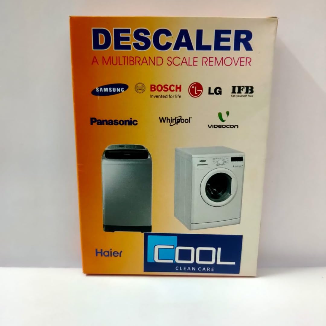 COOL Clean Descale Powder for All Washing Machines | 500G-Samsung, Whirlpool, Lg, IFB, Bosch, Haier, Godrej | Washing Machine descaling powder and Washing Machine Drum cleaner | Pack of 5-500G (B0CQWLYMTZ) Amazon Price History, Amazon Price Tracker