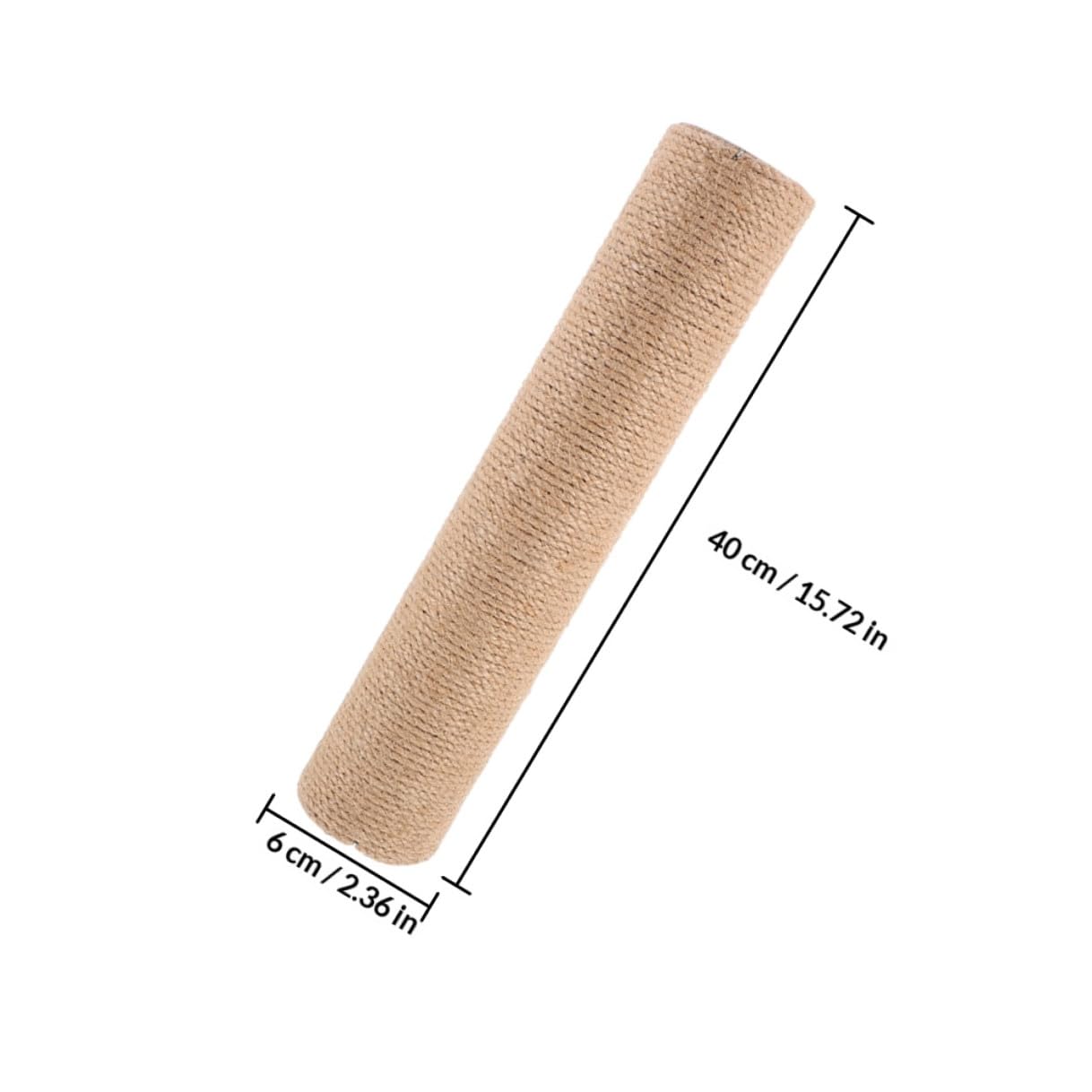 Toddmomy 2 Pezzi Tiragraffi Sostitutivi in Sisal 40 Cm, Accessori Fai da Te per Tiragraffi per Gatti da Interno, Palo Robusto per Gattini e Gatti, Risparmio Spazio per Piccoli Appartamenti