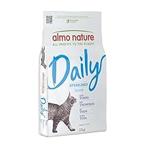 Almo Nature Daily Sterilised, Crocchette per Gatti Adulti con Tonno – Sacco da 12 kg