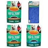 Trinity Treats Hip Joint Dog Treats – Peanut Butter, Beef and Chicken 6oz– Natural Training Chews with Microfiber Cloth and Glucosamine for Healthy Mobility – Soft Dog Treats for All Breeds