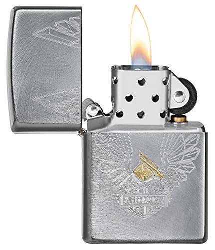 Encendedor Zippo Harley-Davidson Eagle Wings Chrome miniatura 3