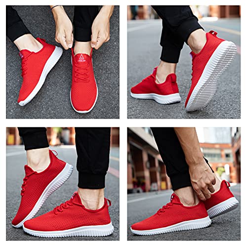 Image of YDB Men's Running Shoes Ultra Lightweight Breathable Walking Shoes Non Slip Athletic Fashion Sneakers Mesh Workout Casual Sports Shoes