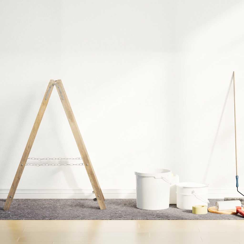 Fieltro antideslizante de 280 g m², gris, 10 x 1 m, para suelo al renovar, pintar, mudarse y construir