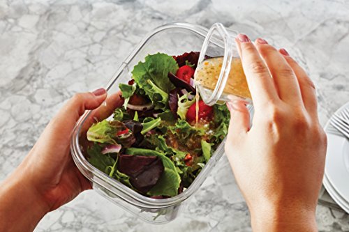 Rubbermaid Brilliance Food Storage Container, Mini, 0.5 Cup, Clear, 2 Pack #TOP3