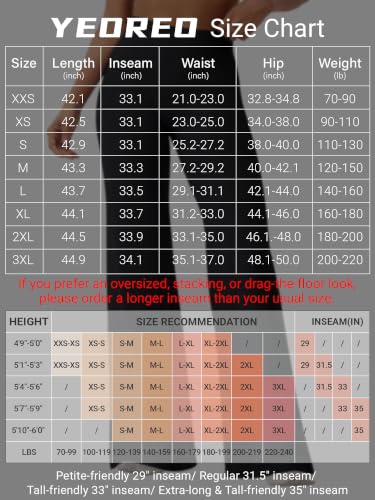 Image of YEOREO Ease Workout Leggings Womens No Front Seam Straight Leggings 29 inch / 31.5 inch / 33 inch / 35 inch High Waist Buttery Eddiy Yoga Pants