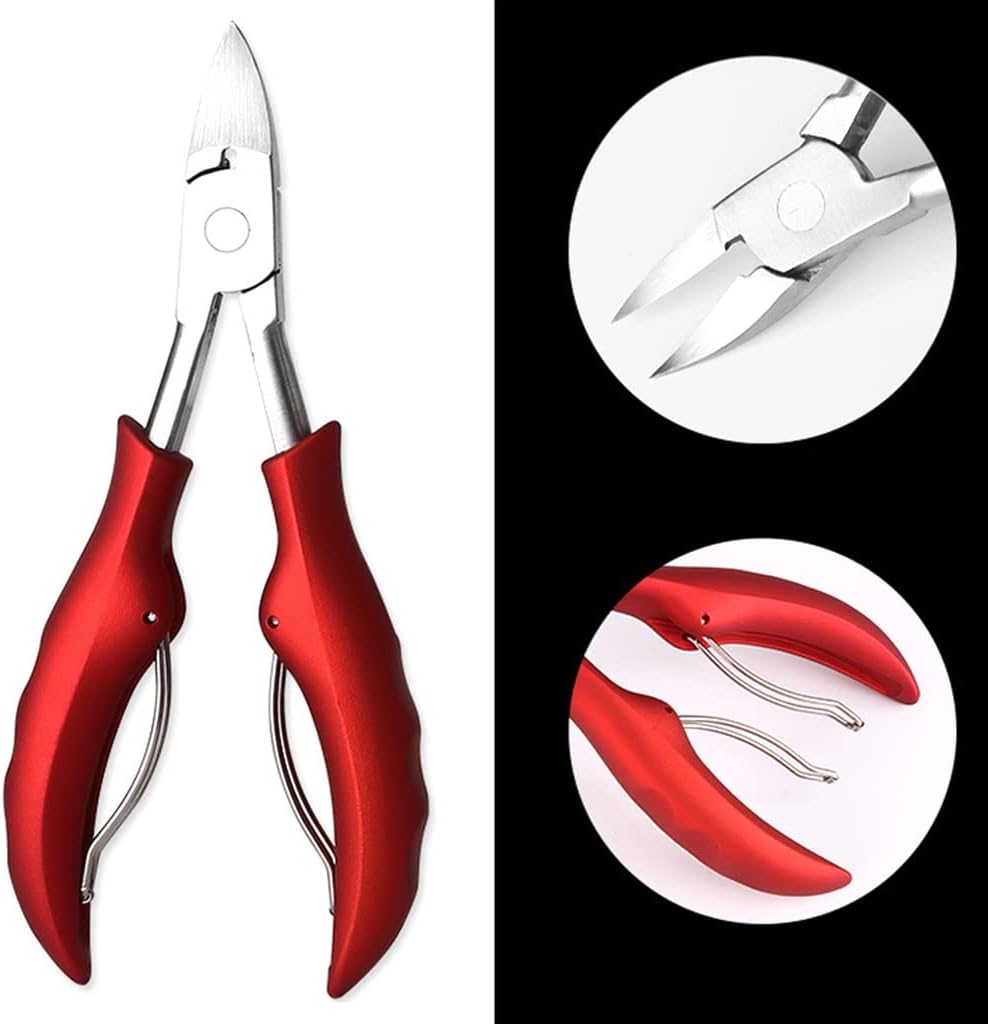 Feet Toenail Clippers Professional Ingrown Toe Nail Clippers Men Seniors Pedicure Cutters(Black)