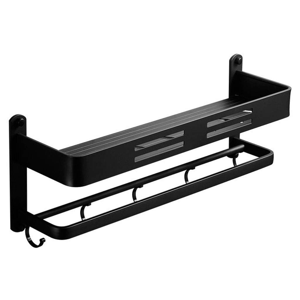 Bathroom Shelf Wall Mount Shower Caddy Holder Bathroom Rack Towel Rail Adhesive Bath Storage Shelf Kitchen Organizer Wall