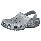 Material: Croslite Crocs Unisex-Kinder Classic Glitter K Clogs, Silber (Silver 040.), 28/29 EU