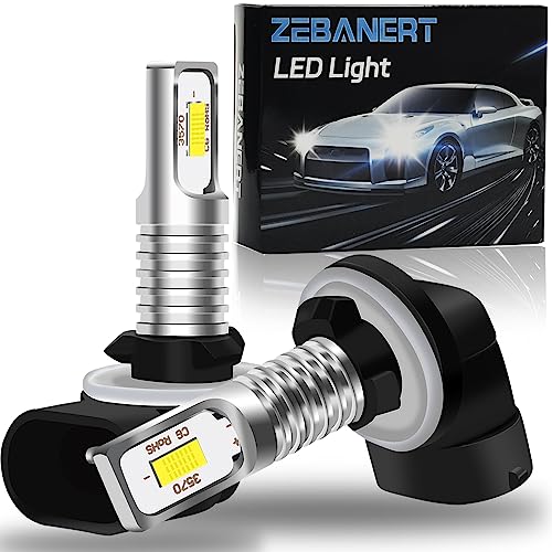 ZEBANERT 894/886/881/896 Fog Light bulbs Kit Fit For Kubota RTV 400 500 900 1100 1140 Bulbs, Kit Fit Tractor BX1870 BX2360 BX2370 BX24D Fog Light bulbs K7571-54340, 6000K White, (Pack of 2)