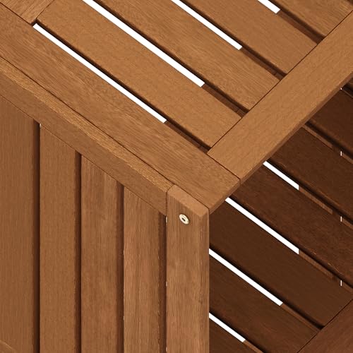 Furinno TIOMAN Set of Three Outdoor Storage Boxes, 19.4W x 19.5H, Natural - image 5