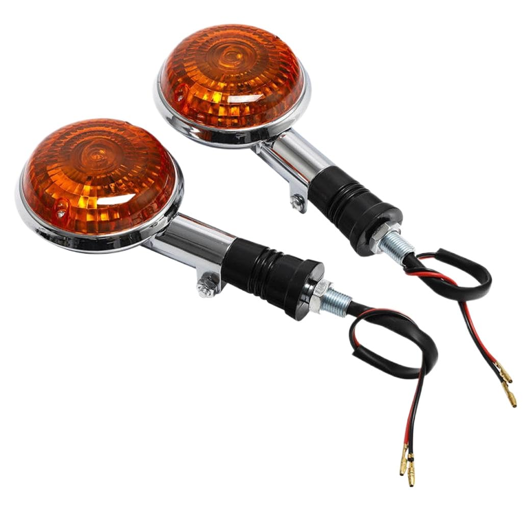 Motorcycle Turn Blinker Light Compatible with XVS650 XVS1100 XVS400 V-MAX1200 V-XV535 XV920(Orange Lens)