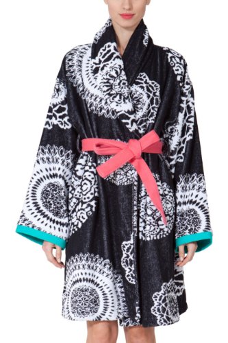 Desigual 31BL0012000XL - Albornoz, X- Grande, Color Negro