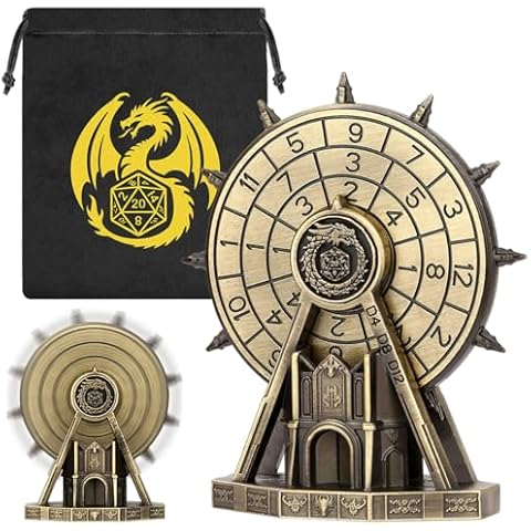 LULLEA Metal Dice Spinner - Ferris Wheel Style Tabletop RPG Dice Set Cover
