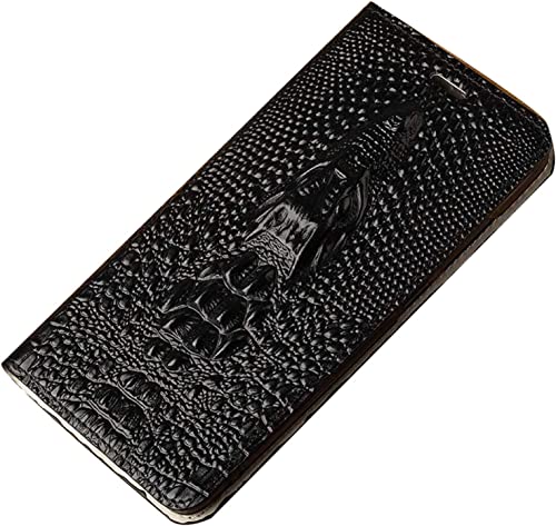 Funda de piel para iPhone 14 Pro Max con tapa protectora completa de cuero Svart