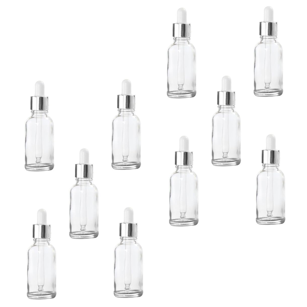 Boccette Contagocce per Oli Essenziali 30ml in Vetro, 10 Pezzi