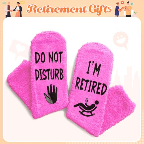 HAPPYPOP Retirement Gifts for Women - Retired Socks Boss Gifts Friend Coworker Socks4