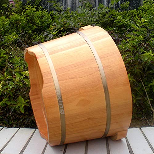 Cubeta de baño de pies de madera con doble asa miniatura 3
