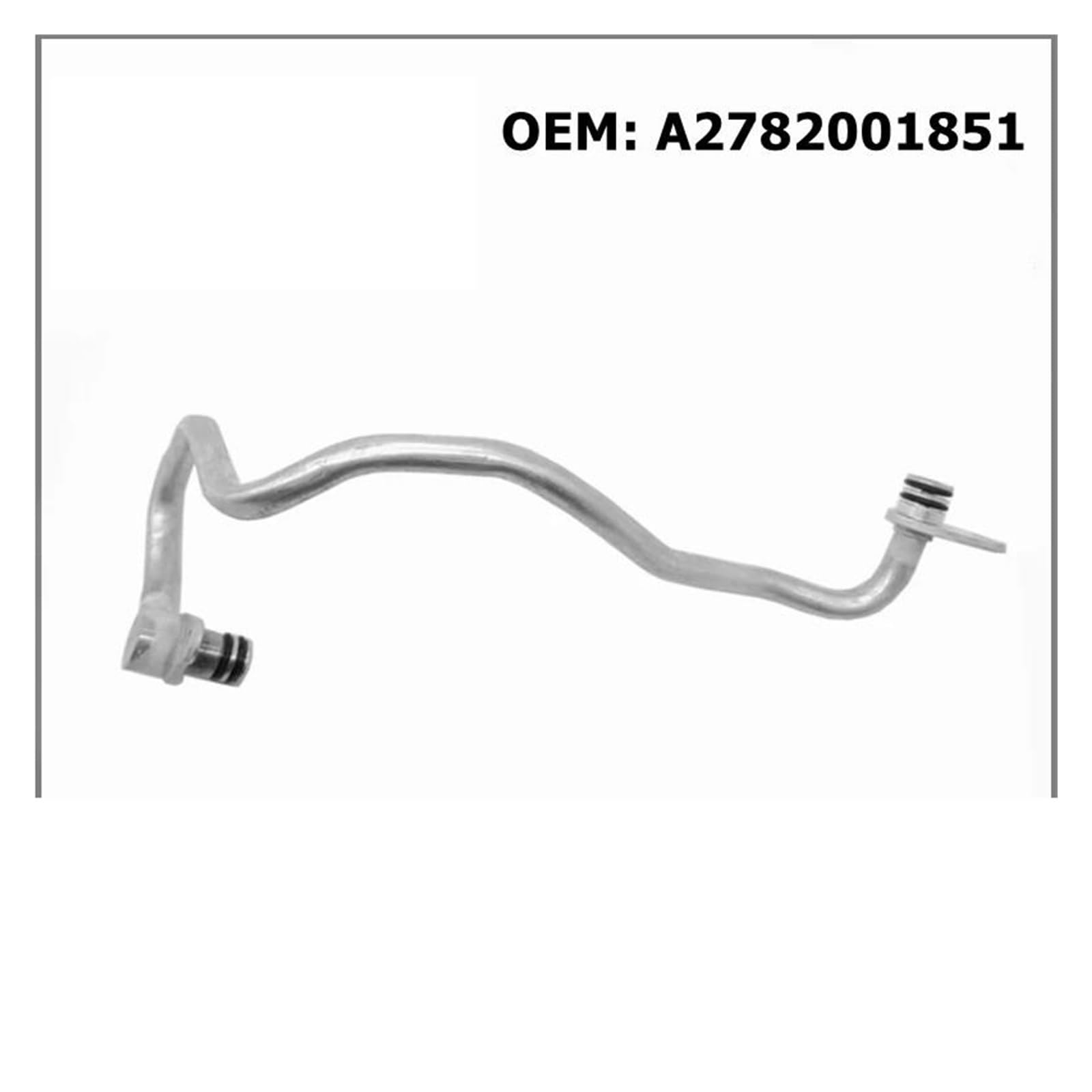 Turbo Cooling Return Pipe For Mercedes W166 M276 - Metal Conduit For Enhanced Engine Temperature Regulation