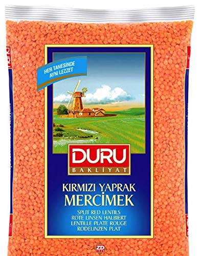 Duru Turco Rojo Split Lentejas Yerli Kirmizi Mercimek 2.5kg de Reino Unido