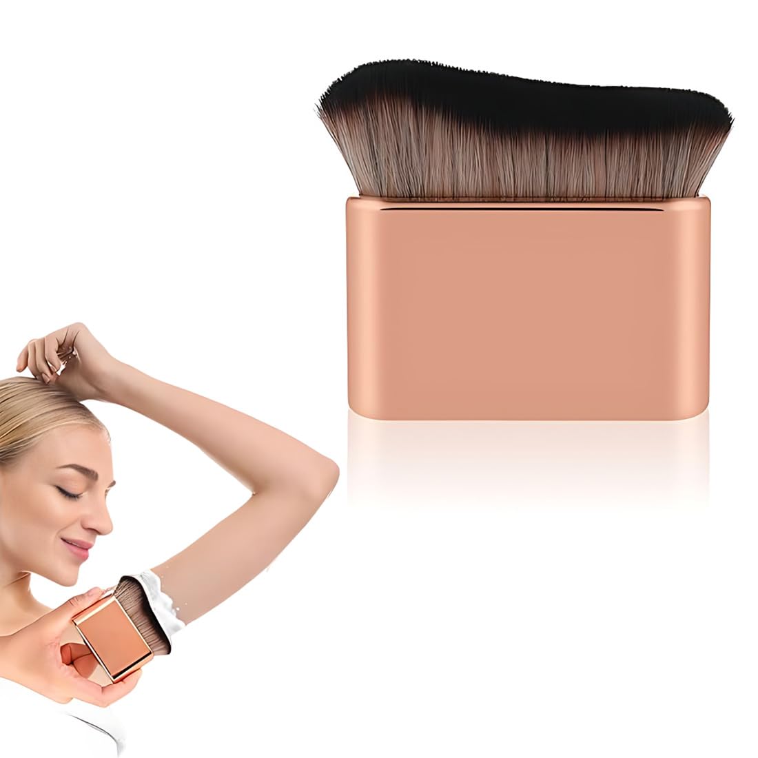 1 Pezzo Pennello per Fondotinta,Spazzola Abbronzante, Kabuki Brush,Spazzola per trucco per il Corpo, Foundation Brush per corpo e gambe Pennello Abbronzante