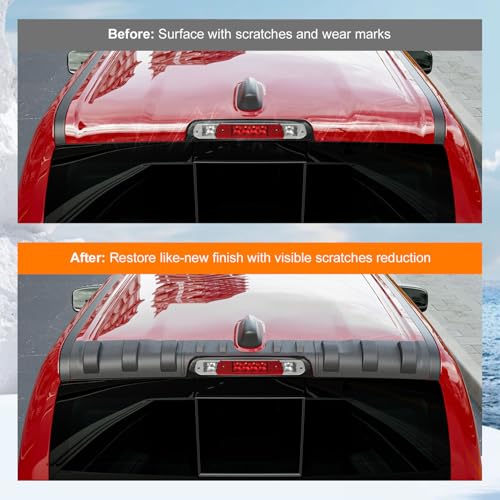 Image of powoq Rear Roof Protector Compatible with 2019-2025 Dodge RAM 1500 Truck Cab Roof Protector Replacement for 2019-2025 Dodge RAM 1500 Accessories