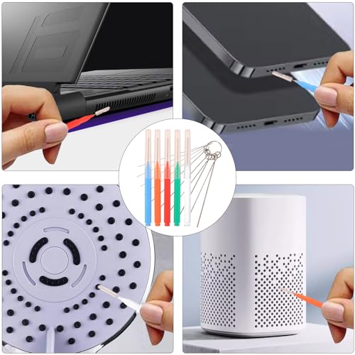 Image of 30 Pcs Shower Head Cleaner Tool with Shower Head Cleaning Brushes & Showerhead Cleaner Picks - Unclogs Clogged Nozzles, Removes Hard Water Deposits & Small Gaps | Durable Bristle Design
