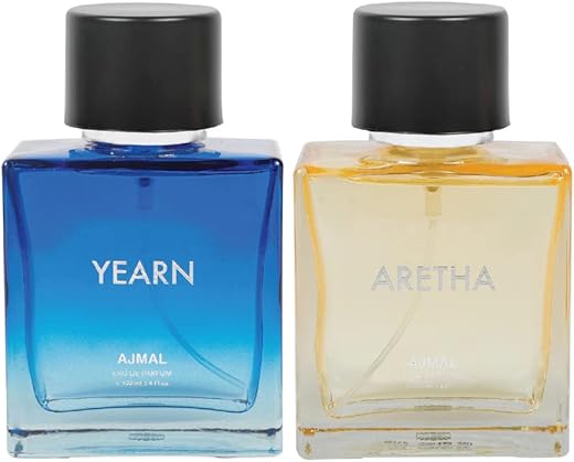 Ajmal Yearn for Men & Aretha for Women EDP Combo Pack of 2 each 100ml (Total 200ML)