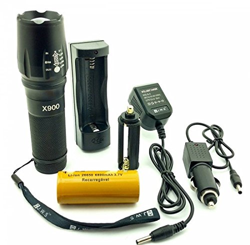 Lanterna Tática X-900 com Sinalizador