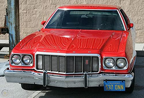 OPO 10 - Replik des Metall-Kennzeichens des berühmten Autos, das mit Ford Gran Torino kompatibel ist, aus dem Film Starsky and Hutch (58)