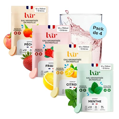 Pastille sans sucre pour eau aromatisée LXIR : finie la fatigue, place à la vitalité