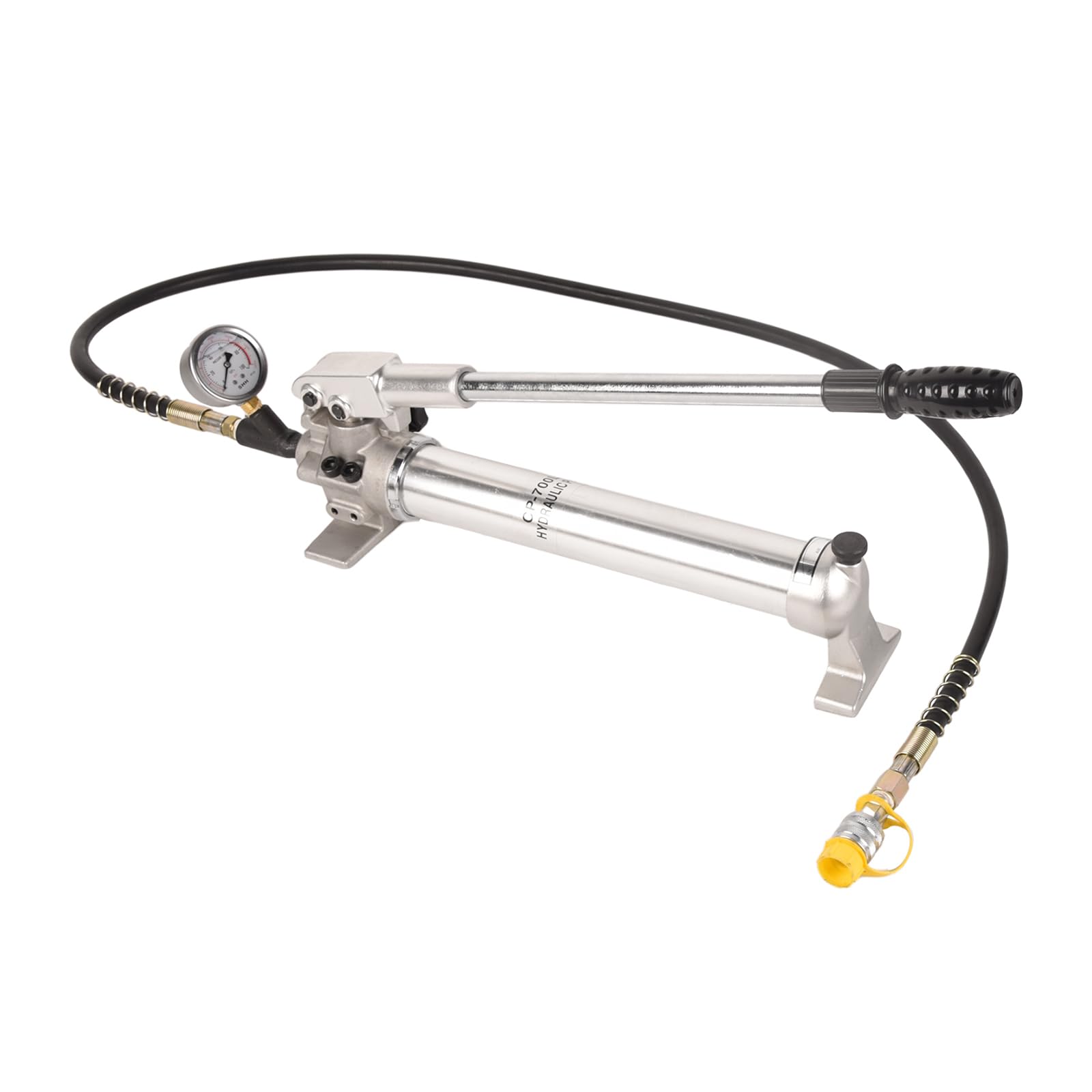 LFGUD 900cc Hydraulic Hand Pump 10000Psi Single Acting Manual Hydraulic Lifting Pump CP-700LB Hydraulic Lifting Pump with Pressure Guage