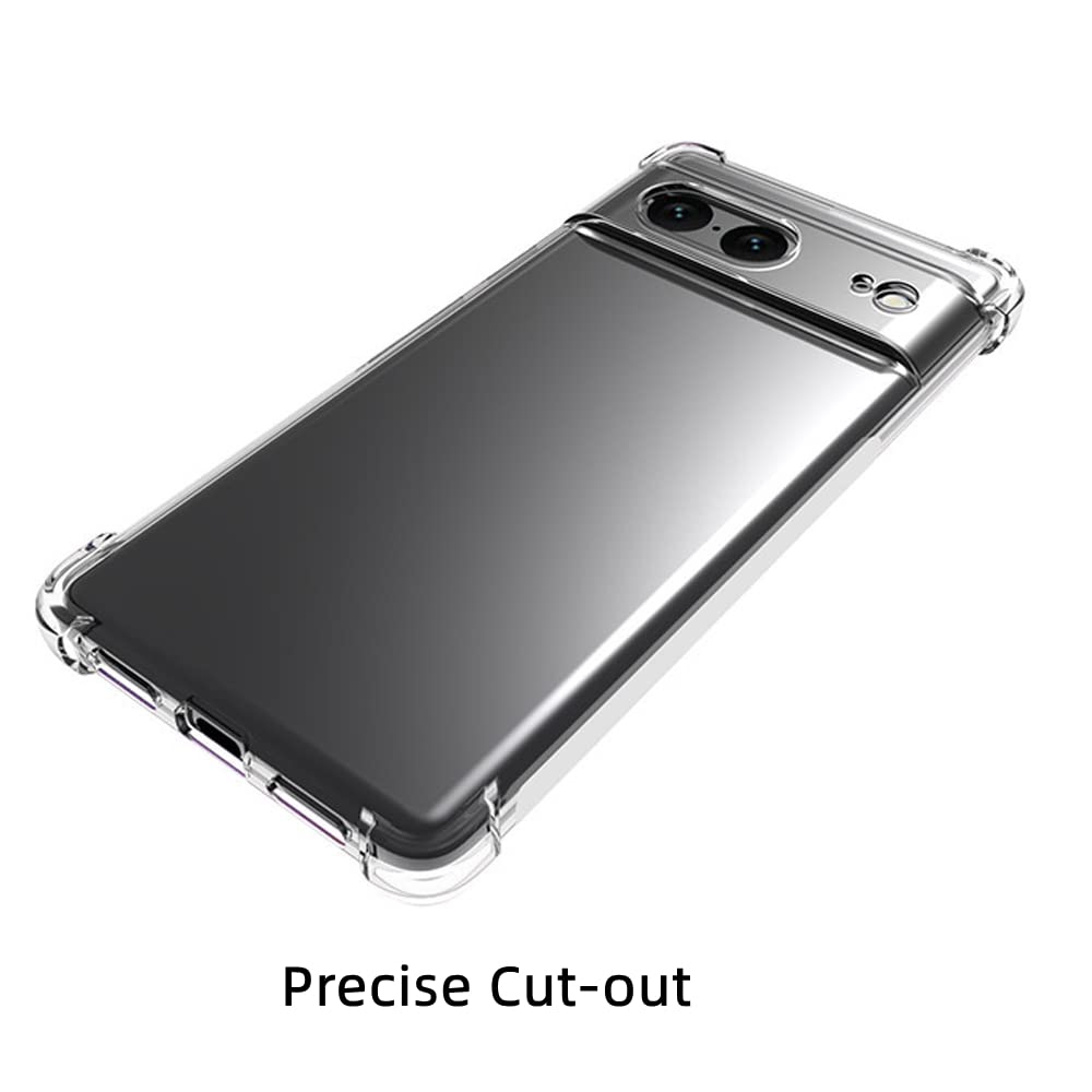 Custodia Trasparente Per Google Pixel 7 - Antiurto Paraurti In TPU Morbido E Rigido - Silicone Sottile - 2