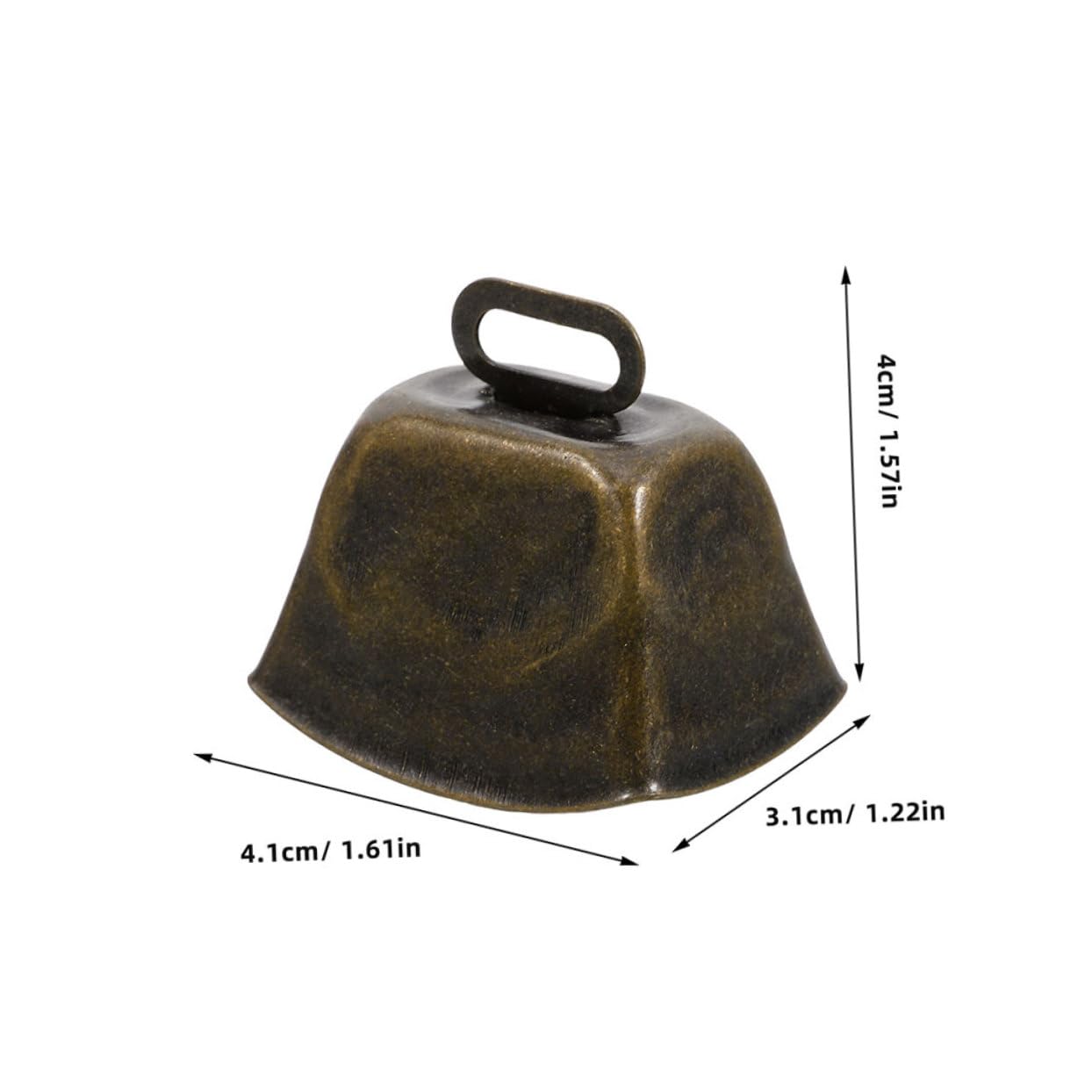 CIYODO Vintage Style Metal Cow Bells Decorative Bells Noise for Sheep Cattle Pet Training DIY Craft Decor