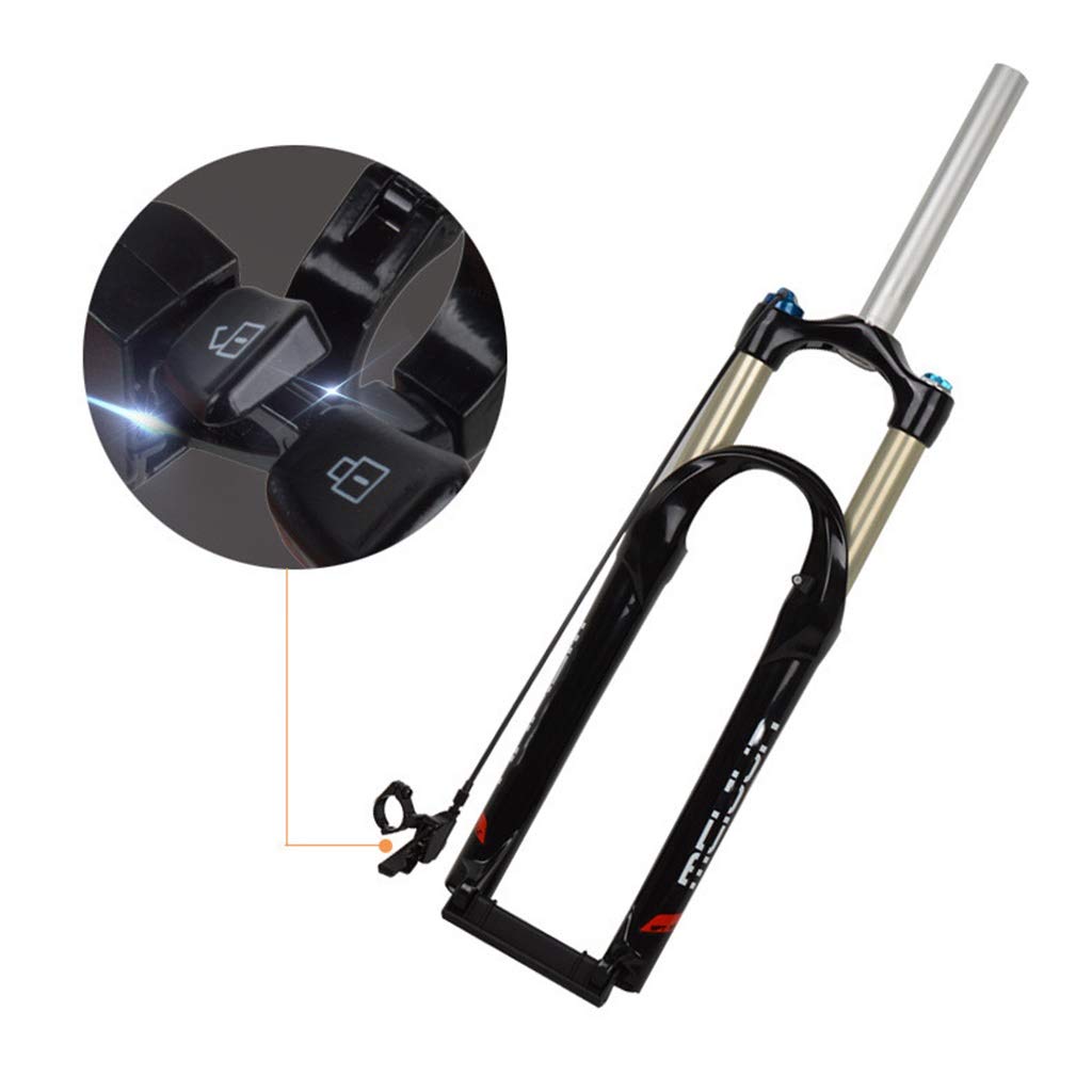 MTB rower aluminiowy sztywny widelec zoom widelec amortyzowany widelec rowerowy aluminiowy aluminiowa podstawa na ramię osłona wire Lock Lock amortyzator ciśnienie powietrza 26 cali, A