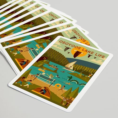 Baraja Póker Canada Osoyoos Lake Life Geométrica 52 cartas miniatura 5