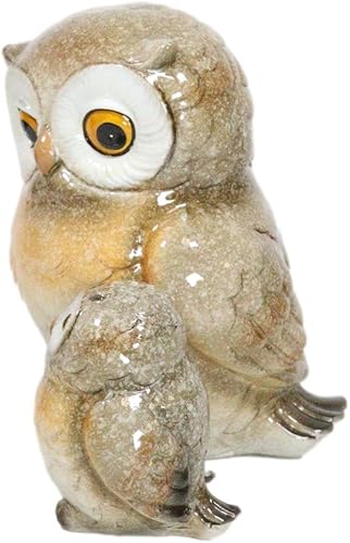 Miniatura 2 de Ebros Gift Figura de familia de cuentos de sabiduría del bosque, búho y búho bebé, 5 pulgadas de alto, escultura de búhos nocturnos de la