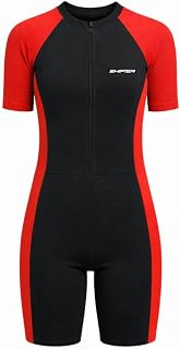 SHIFTER Kids Swimwear One Piece Swimsuit for Boys & Girls | Unisex Swimming Costume | Quick Dry Stretchable Fabric | Zippe... Price In India