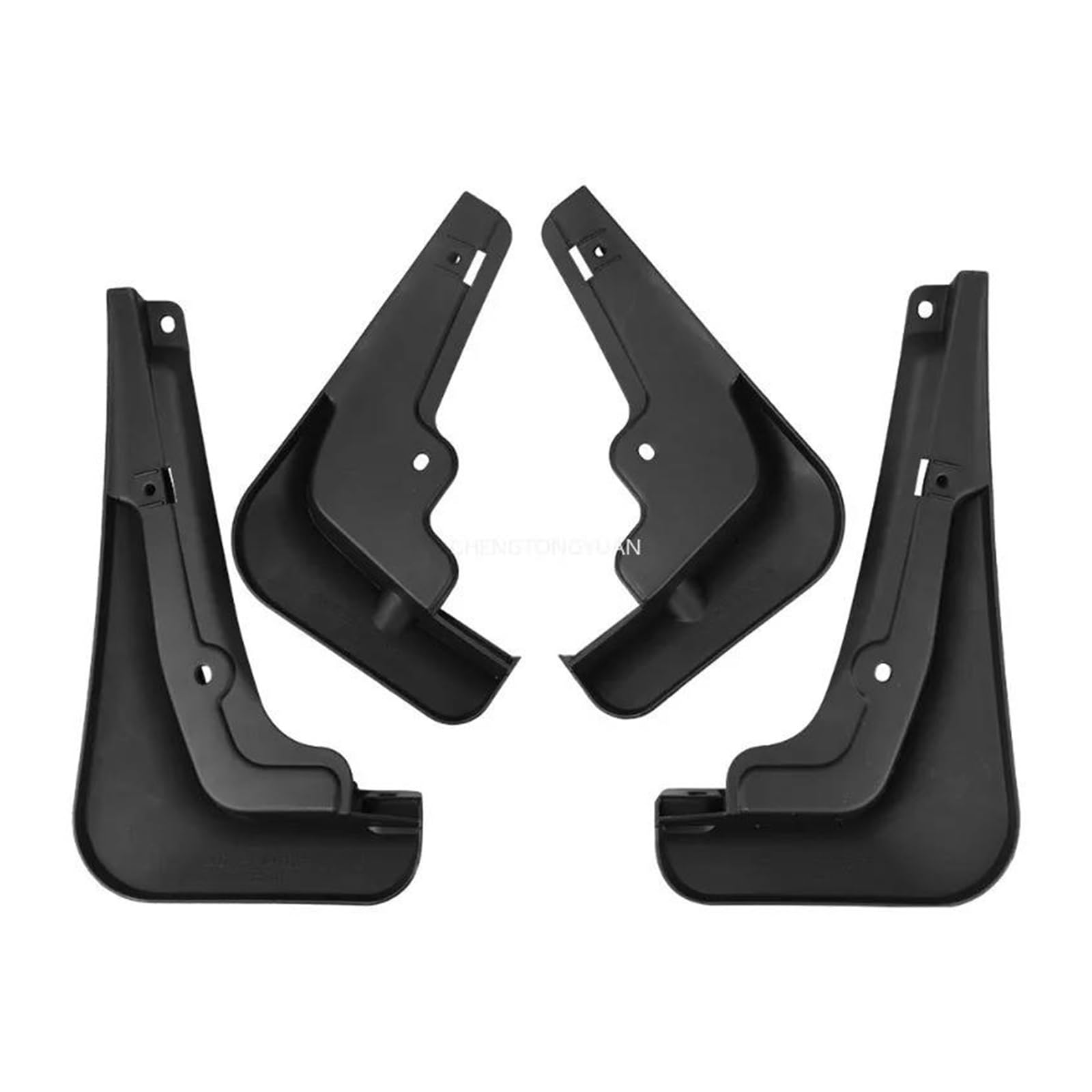 Guardabarros para EZ-6 6E 2024: Set de 4 salpicaderas ABS negras delanteras y traseras