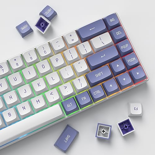 Image of surmen CSA Profile 118 Keys Double-Shot PBT Keycap Custome Keycaps for 61 /68 /84 /87 Mechanical Gaming Keyboard (Purple)