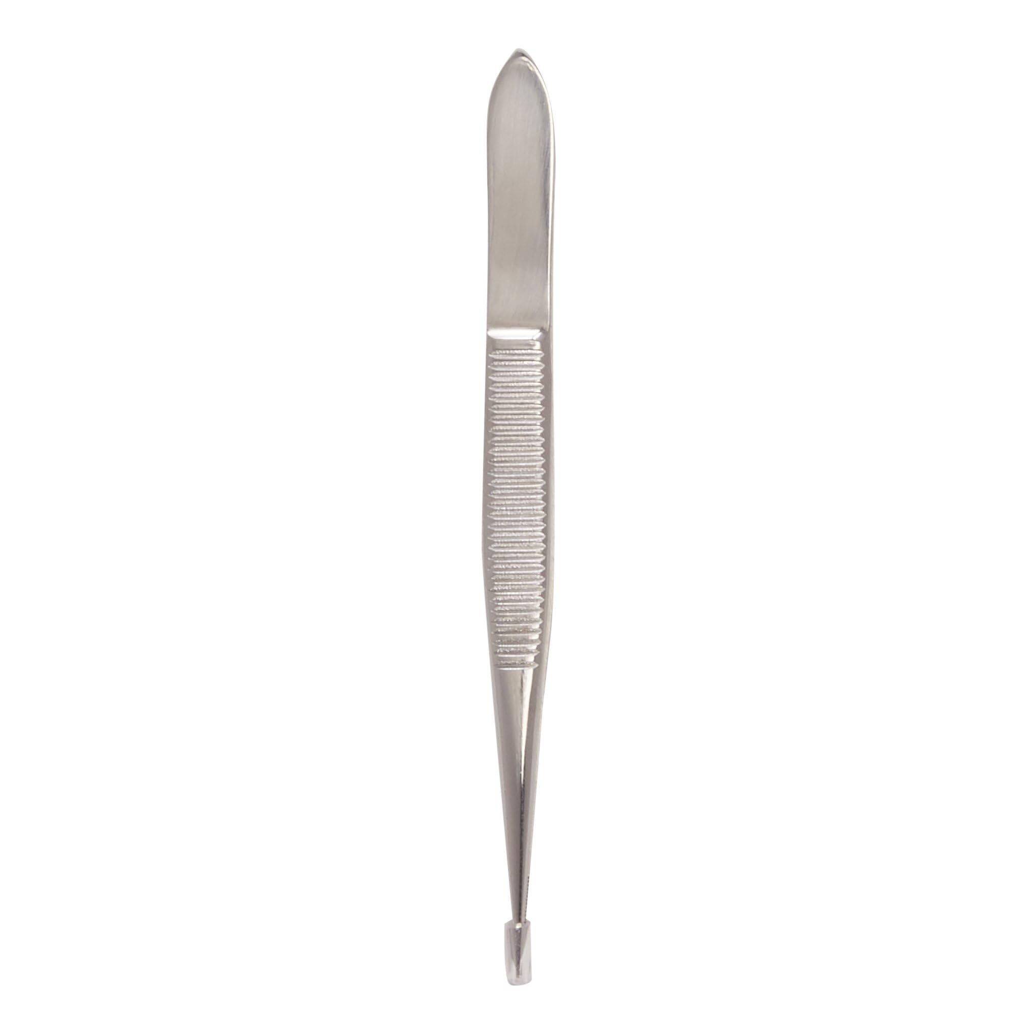 Splinter Forceps McKesson 3-1/2 Inch Length Office Grade Stainless Steel NonSterile NonLocking Thumb Handle, 43-2-777